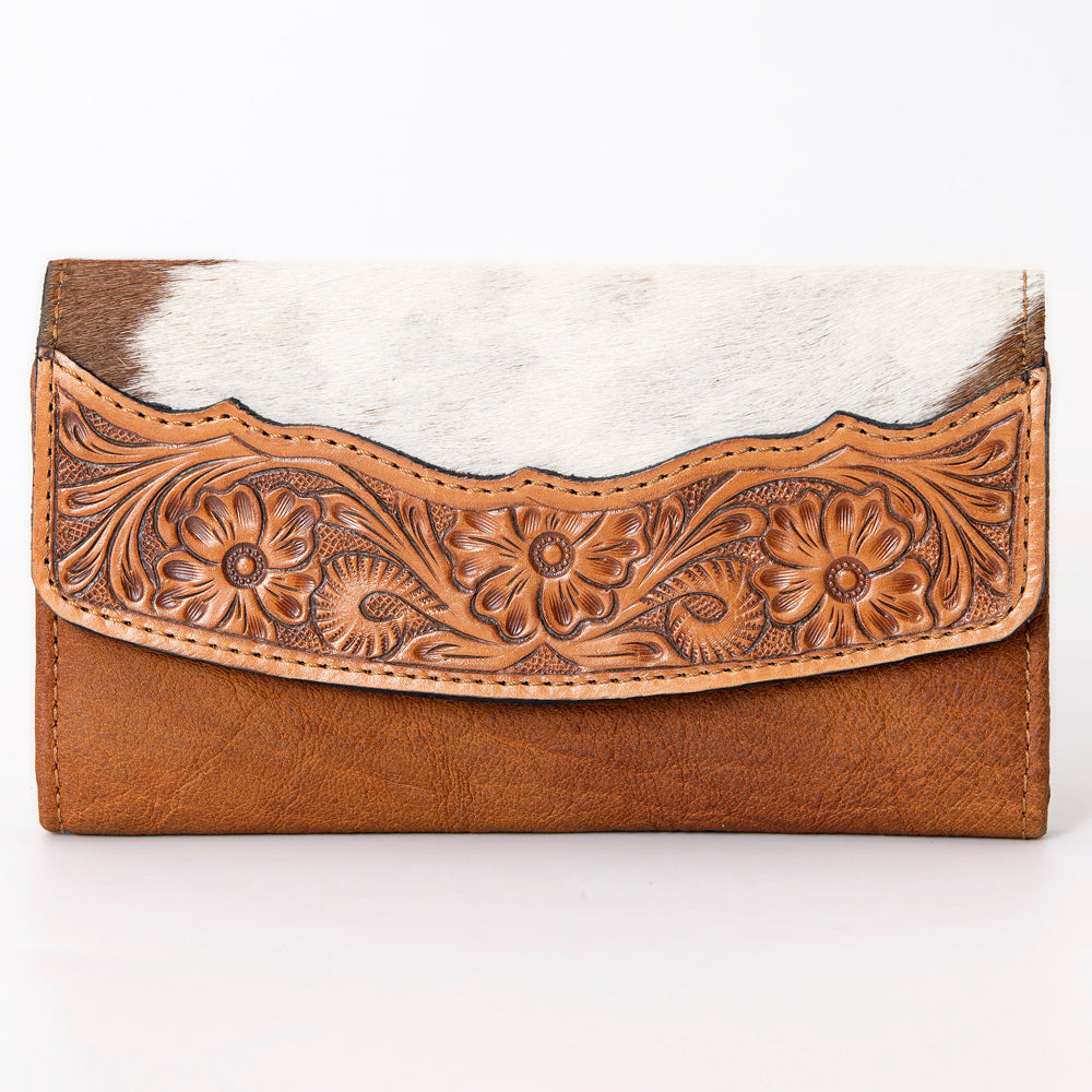 ADBG1066 American Darling Wallet Hand Tooled Hair-On Genuine Leather women bag western handbag purse