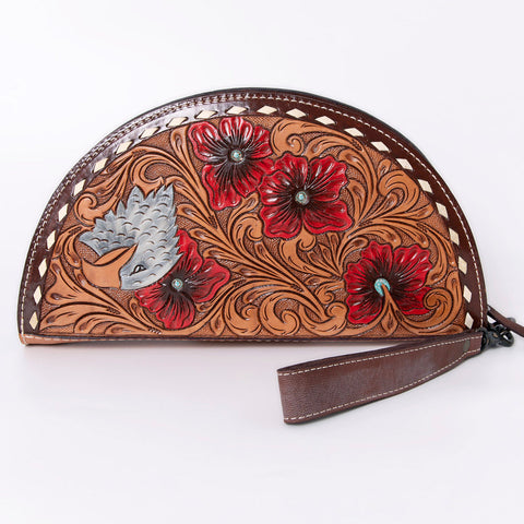 ADBG1071 American Darling Wristlet Hand Tooled Genuine Leather women bag western handbag purse