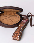 American Darling Canteen Hand Tooled Genuine Leather Women Bag Western Handbag Purse