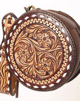 American Darling Canteen Hand Tooled Genuine Leather Women Bag Western Handbag Purse
