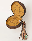 American Darling Canteen Hand Tooled Genuine Leather Women Bag Western Handbag Purse