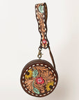 American Darling Canteen Hand Tooled Genuine Leather Women Bag Western Handbag Purse