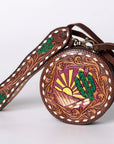 American Darling Canteen Hand Tooled Genuine Leather Women Bag Western Handbag Purse