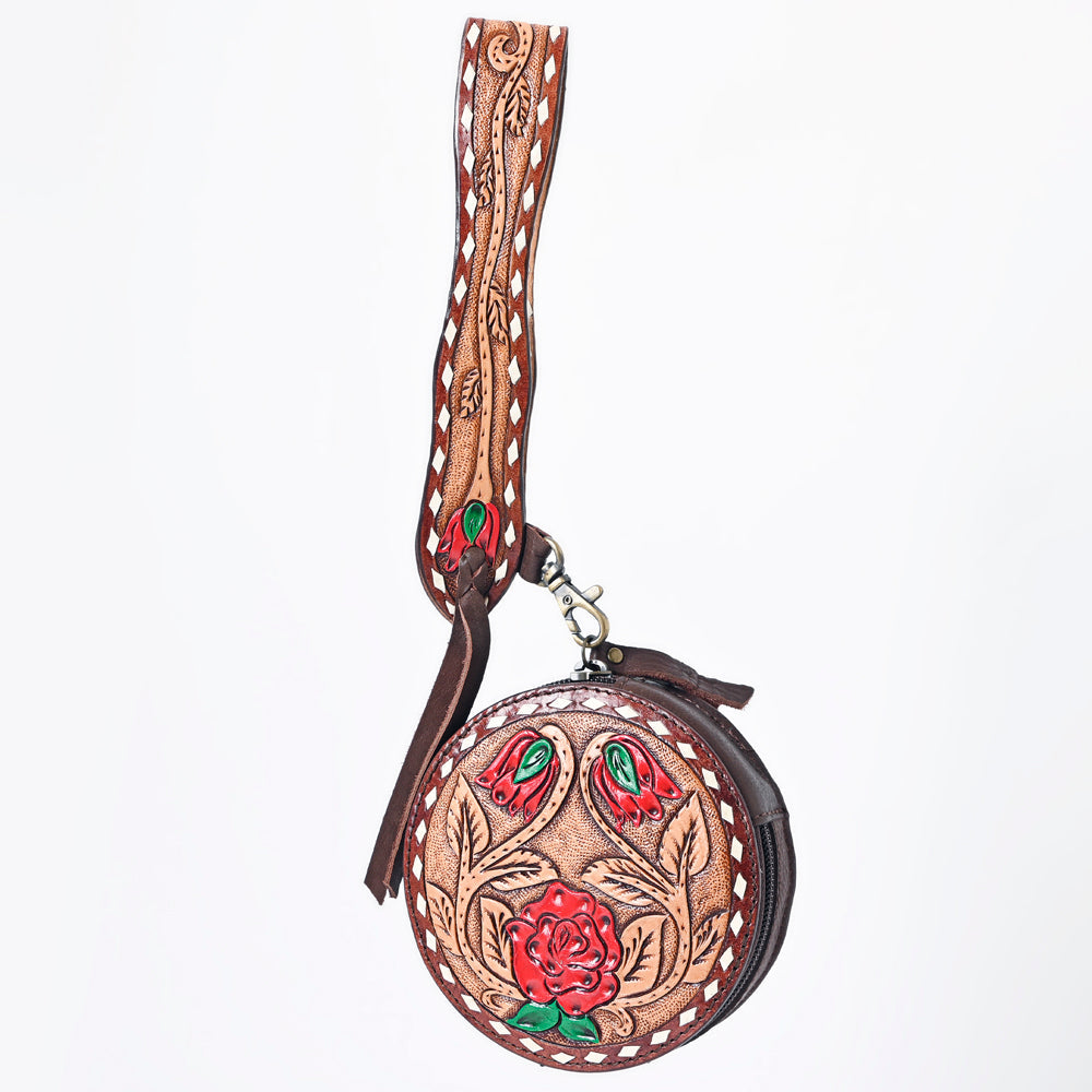 American Darling Canteen Hand Tooled Genuine Leather Women Bag Western Handbag Purse