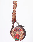American Darling Canteen Hand Tooled Genuine Leather Women Bag Western Handbag Purse