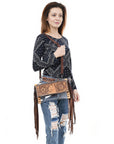 ADBGZ717 American Darling Hand Tooled Genuine Leather Women Bag Western Handbag Purse