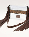 American Darling ADBGZ718 Clear Bag Hand Tooled Genuine Leather Women Bag Western Handbag Purse