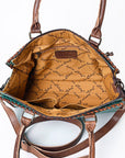 American Darling Crocodile Embossed Genuine Leather Women Bag Western Handbag Purse