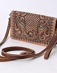 American Darling ORGANISER Upcycled Wool Genuine Leather women bag western handbag purse