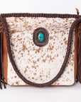 American Darling Hair On Genuine Leather Women Bag Western Handbag Purse