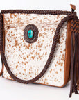 American Darling Hair On Genuine Leather Women Bag Western Handbag Purse