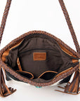 American Darling Hair On Genuine Leather Women Bag Western Handbag Purse