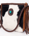American Darling Hair On Genuine Leather Women Bag Western Handbag Purse