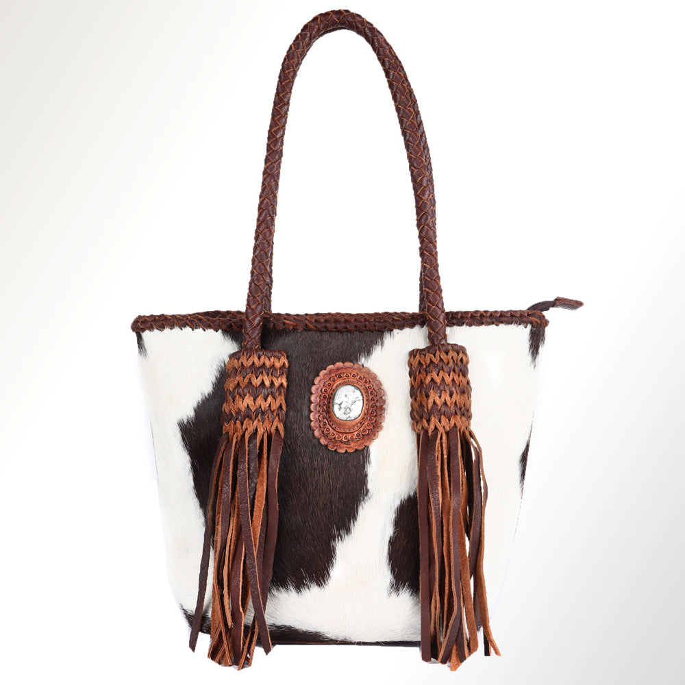 American Darling Hair On Genuine Leather Women Bag Western Handbag Purse