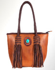 American Darling Hair On Genuine Leather Women Bag Western Handbag Purse