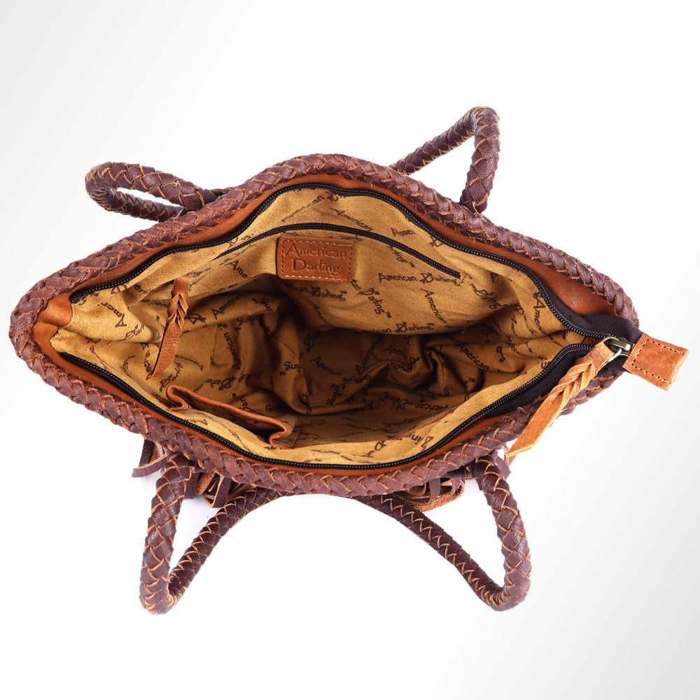 American Darling Hair On Genuine Leather Women Bag Western Handbag Purse