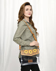 American Darling ADBGZ723 Clear Bag Hand Tooled Genuine Leather Women Bag Western Handbag Purse