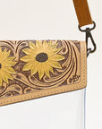 American Darling ADBGZ723 Clear Bag Hand Tooled Genuine Leather Women Bag Western Handbag Purse