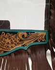 American Darling ADBGZ727 Clear Bag Hand Tooled Genuine Leather Women Bag Western Handbag Purse