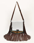 American Darling ADBGZ727 Clear Bag Hand Tooled Genuine Leather Women Bag Western Handbag Purse