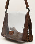 American Darling ADBGZ727 Clear Bag Hand Tooled Genuine Leather Women Bag Western Handbag Purse