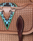 Hilason Western Horse Leather Saddle Bag Heavyduty Traditional Trail Ride