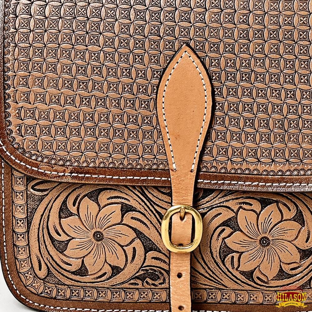 Hilason Western Horse Leather Saddle Bag Heavyduty Traditional Trail Ride