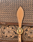 Hilason Western Horse Leather Saddle Bag Heavyduty Traditional Trail Ride