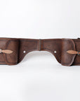 Hilason Floral  Western Horse Leather Saddle Bag Heavyduty Traditional Trail Ride