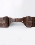 Hilason Floral  Western Horse Leather Saddle Bag Heavyduty Traditional Trail Ride