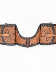 Hilason Floral  Western Horse Leather Saddle Bag Heavyduty Traditional Trail Ride