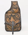 Hilason Western Horse Leather Saddle Bag Heavyduty Traditional Trail Ride