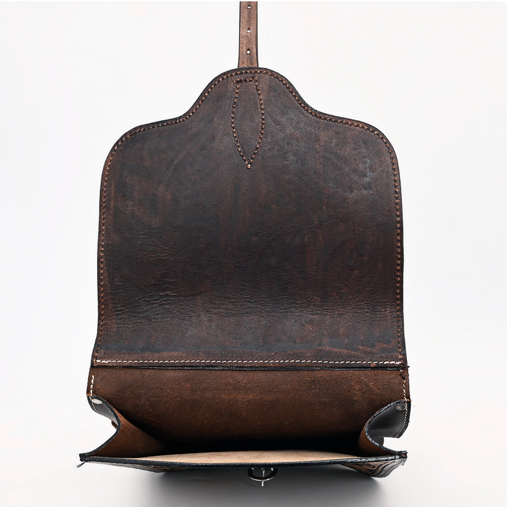 Hilason Western Horse Leather Saddle Bag Heavyduty Traditional Trail Ride