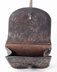 Hilason Floral  Western Horse Leather Saddle Bag Heavyduty Traditional Trail Ride