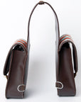 Hilason Floral  Western Horse Leather Saddle Bag Heavyduty Traditional Trail Ride
