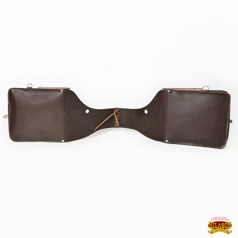 Hilason Western Horse Leather Saddle Bag Heavyduty Traditional Trail Ride