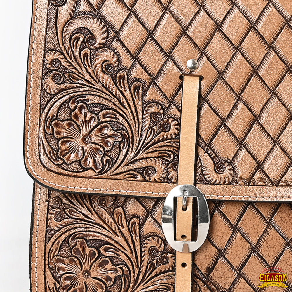 Hilason Western Horse Leather Saddle Bag Heavyduty Traditional Trail Ride
