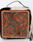 American Darling Hand Tooled Hair On Genuine Leather Women Bag Western Handbag Purse