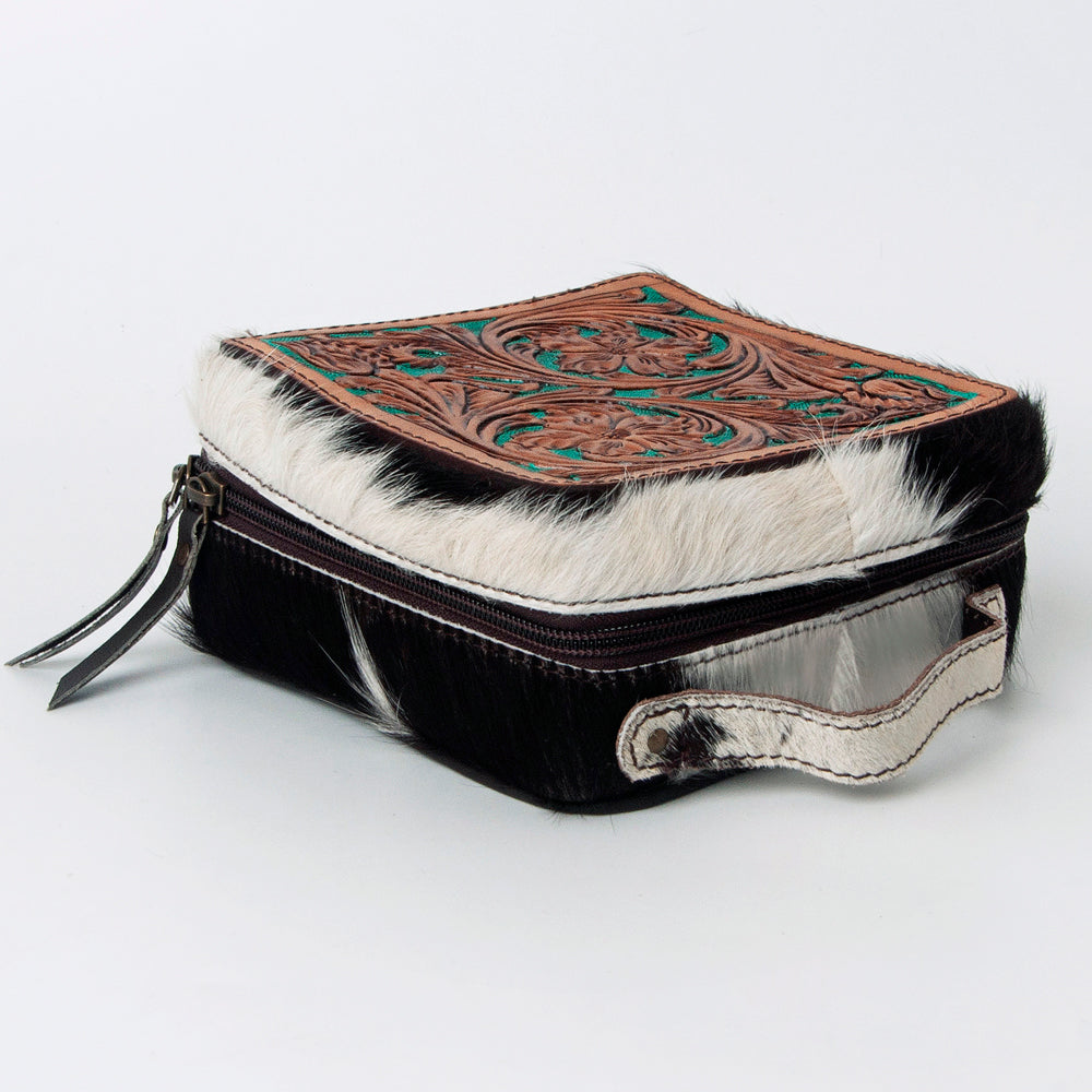 American Darling Hand Tooled Hair On Genuine Leather Women Bag Western Handbag Purse