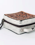 American Darling Hand Tooled Hair On Genuine Leather Women Bag Western Handbag Purse