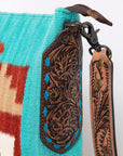 American Darling Saddle Blanket Genuine Leather Women Bag Western Handbag Purse