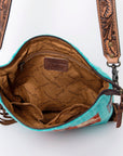 American Darling Saddle Blanket Genuine Leather Women Bag Western Handbag Purse
