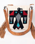American Darling Saddle Blanket Genuine Leather Women Bag Western Handbag Purse