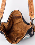 American Darling Saddle Blanket Genuine Leather Women Bag Western Handbag Purse