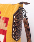 American Darling Saddle Blanket Genuine Leather Women Bag Western Handbag Purse