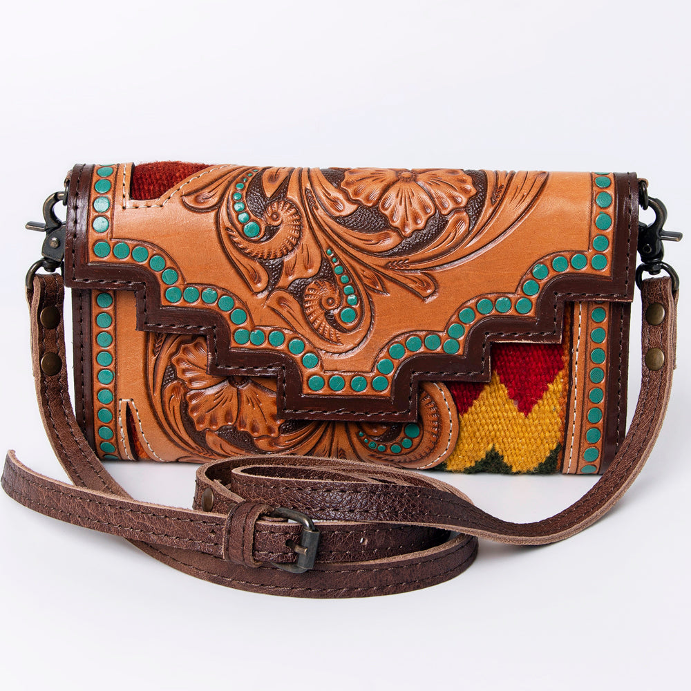 American Darling Hand Tooled Genuine Leather Women Bag Western Handbag Purse