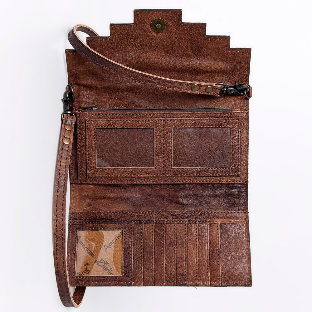 American Darling Hand Tooled Genuine Leather Women Bag Western Handbag Purse