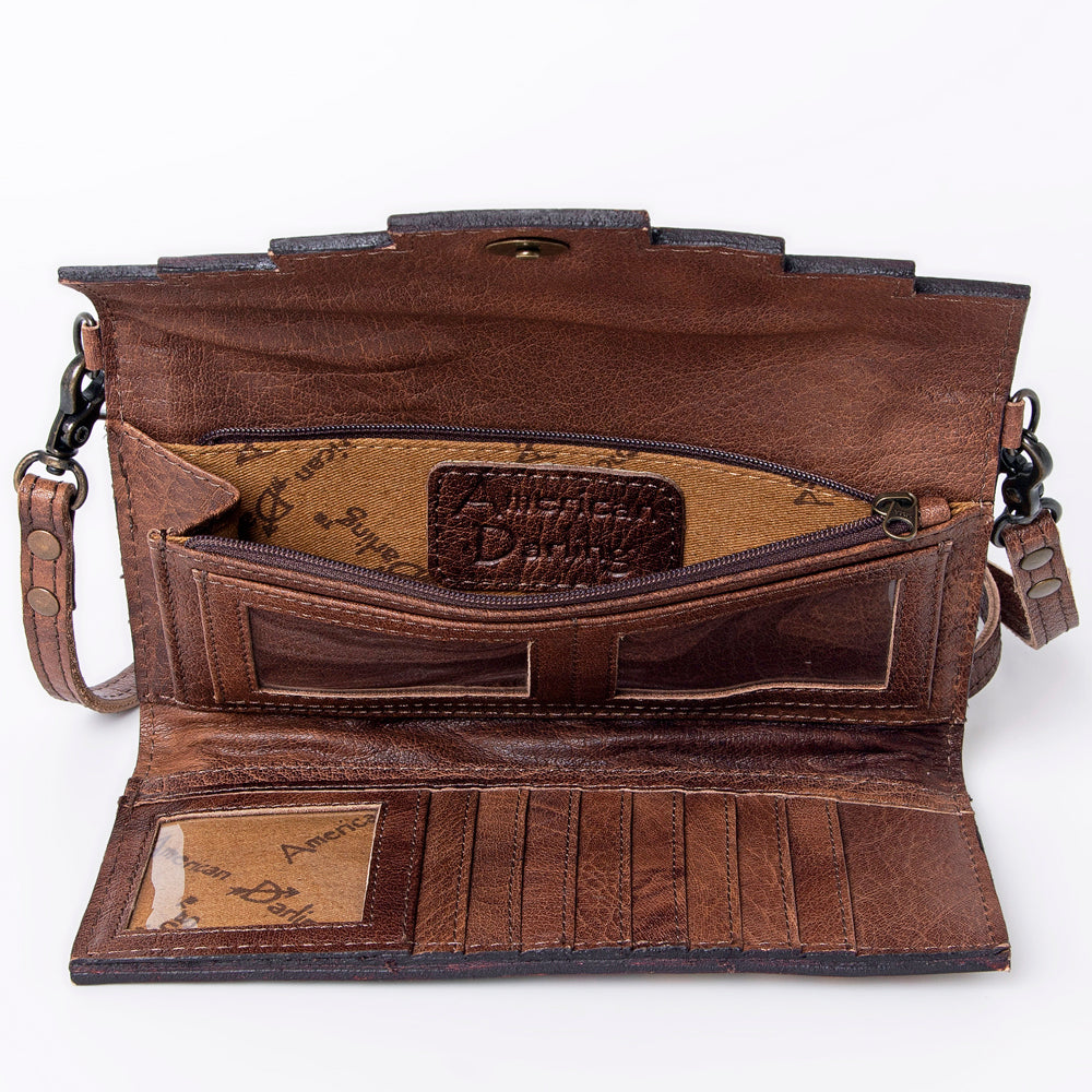 American Darling Hand Tooled Genuine Leather Women Bag Western Handbag Purse