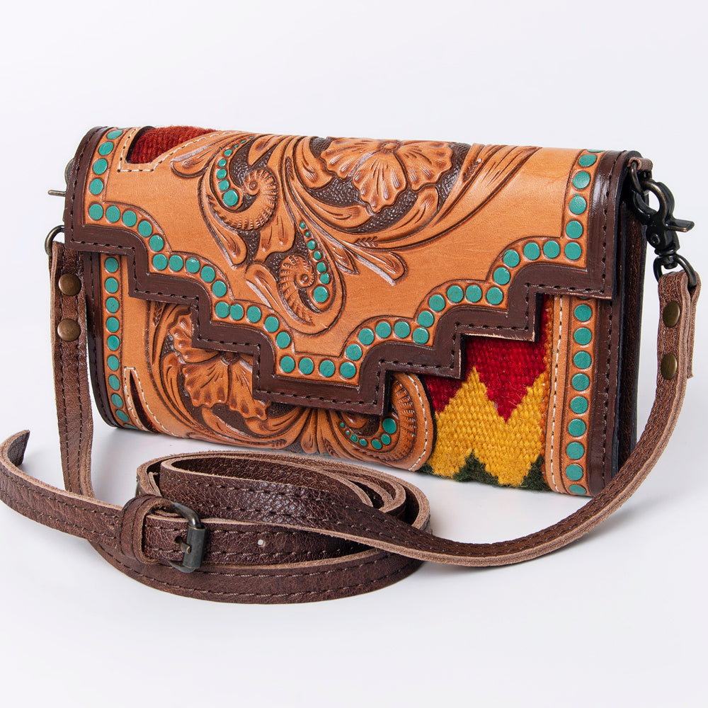 American Darling Hand Tooled Genuine Leather Women Bag Western Handbag Purse