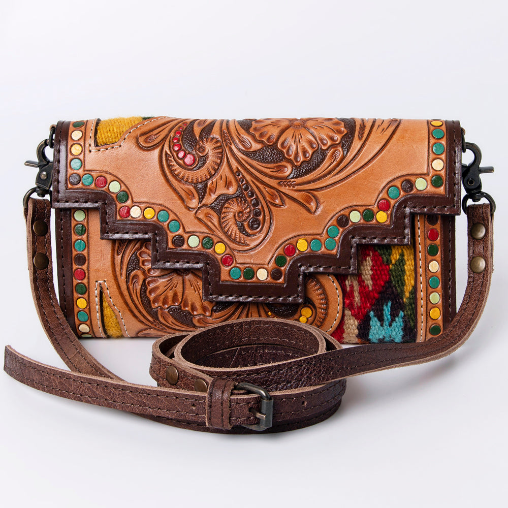 American Darling Hand Tooled Genuine Leather Women Bag Western Handbag Purse